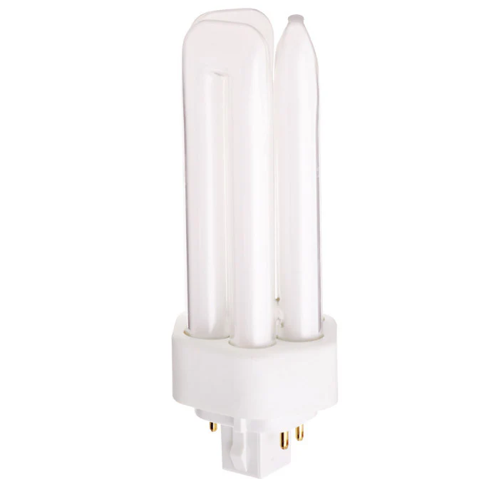 Satco S6745 26W Triple Tube 4-Pin GX24Q-3 Plug-In base 2700K fluorescent bulb