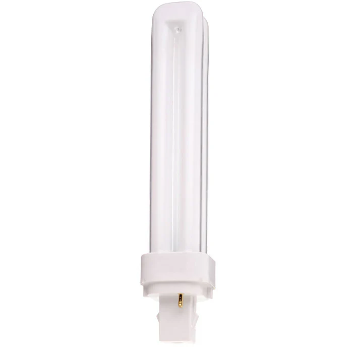 Satco S8325 26W Quad Tube 2-Pin G24D-3 Plug-In base 2700K fluorescent bulb