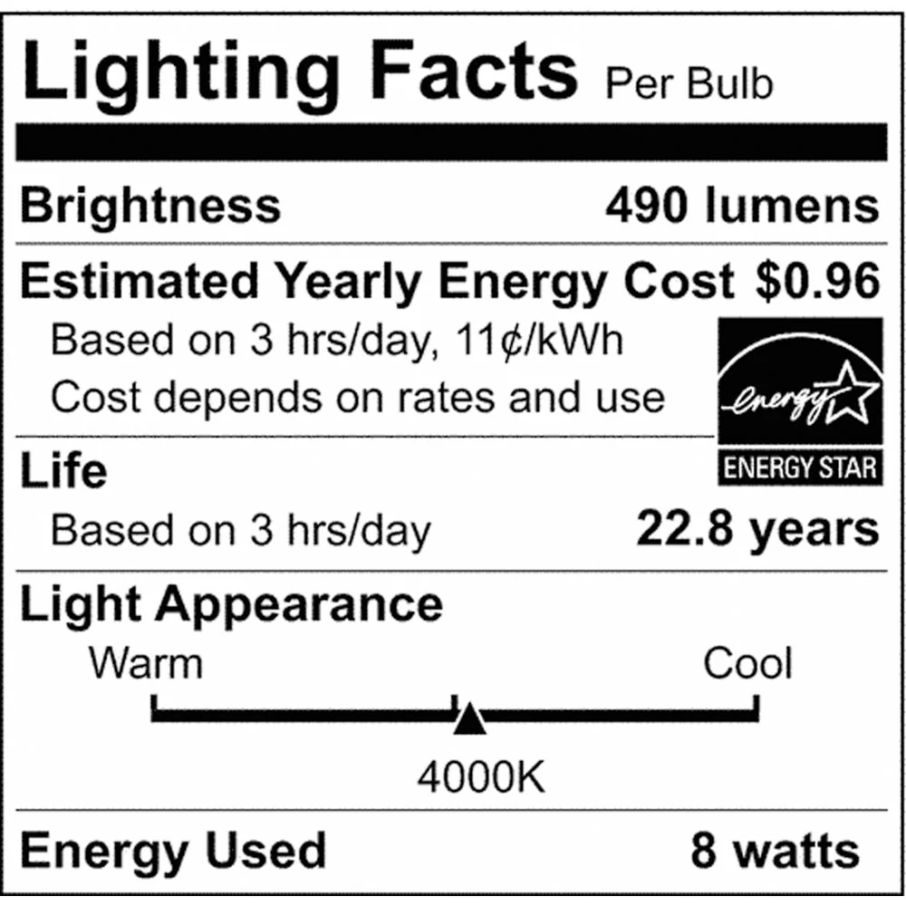 Satco 8w 12v LED MR16 4000K Flood 40Deg - 75w-equiv - Image 2