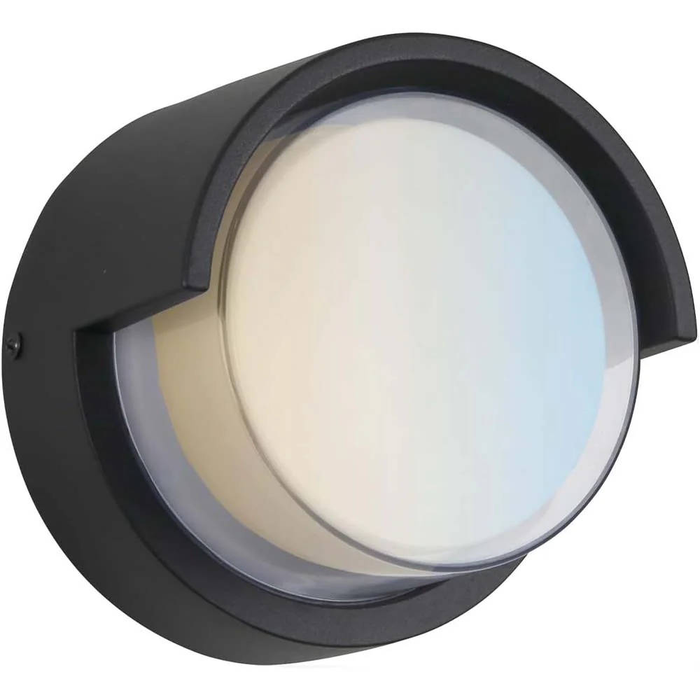Sunlite 12w LED Canopy Round Modern Outdoor Fixture CCT Selectable - 60w equiv