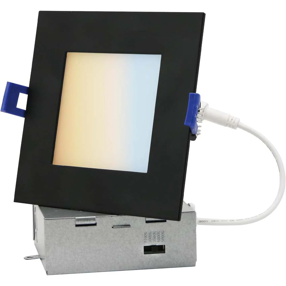 Sunlite 4-In 12w LED Recessed Slim Downlight Fixture CCT Selectable - 65W equiv
