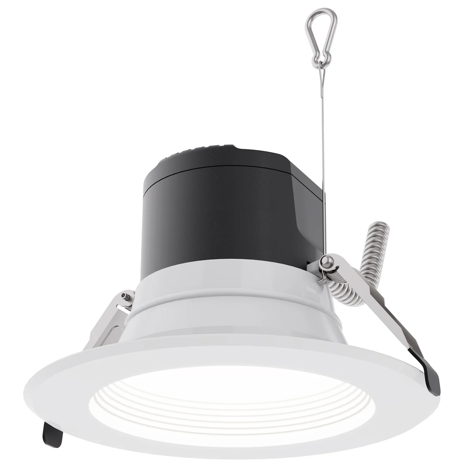 Sunlite 6-in LED Recessed Round Downlight CCT Wattage Lumens Selectable Fixture