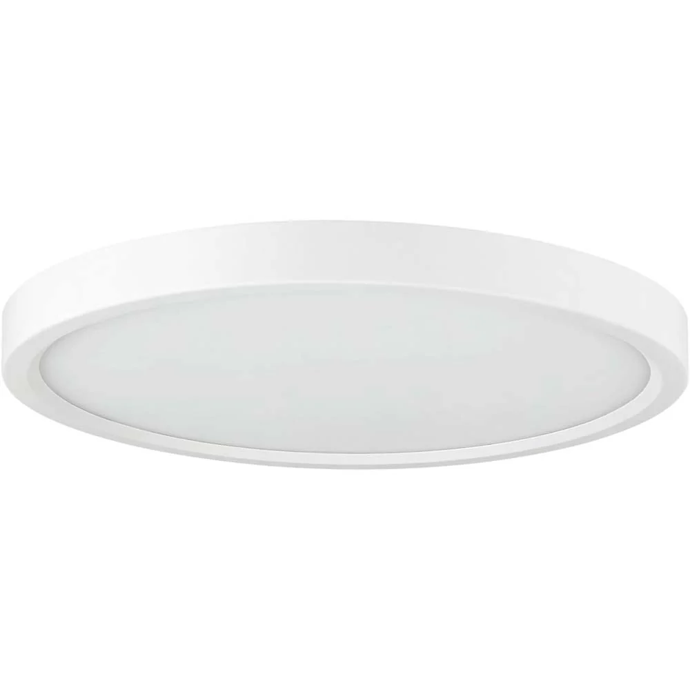 Sunlite 7-In 12w LED Round Mini Panel Fixture 3000K Dimmable 120v - 100w equiv