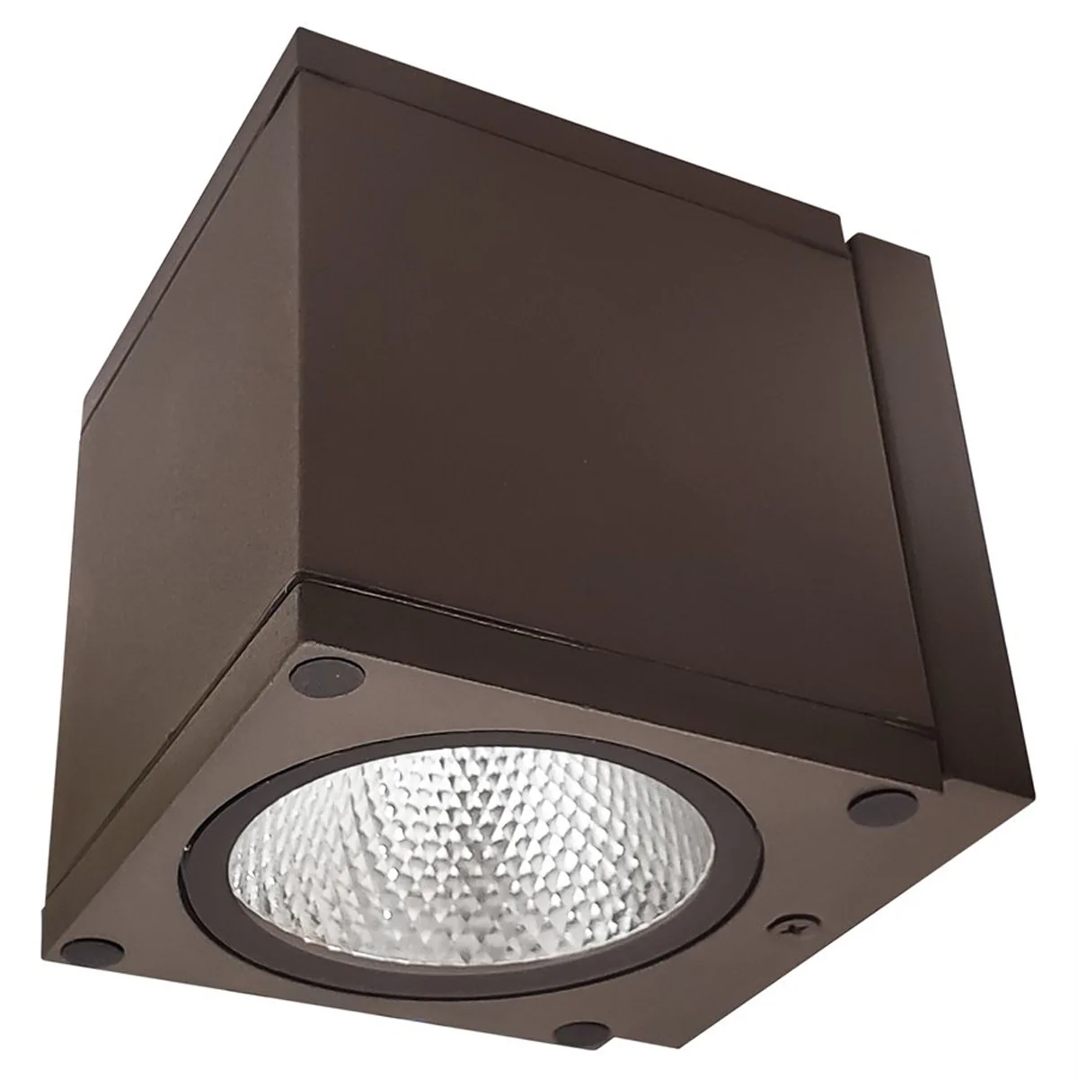 Sunlite 9w LED Wall Cube Up or Down 3000K Warm White Outdoor Fixture Bronze