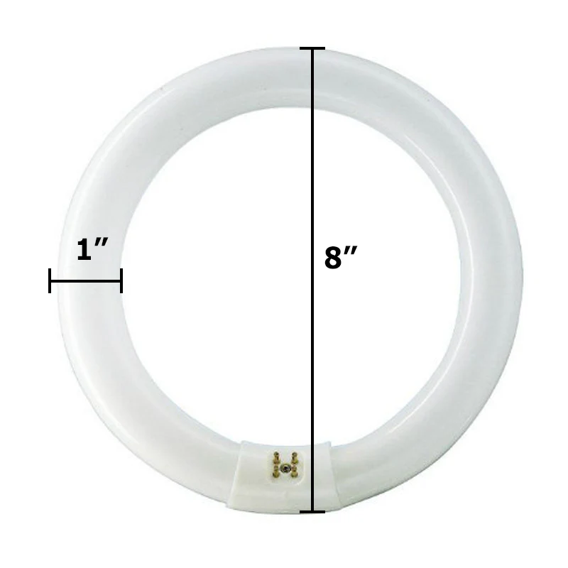 Sylvania FC8T9 22W 8in T9 4100K Cool White 1050Lm G10Q Circline Fluorescent Bulb - Image 2