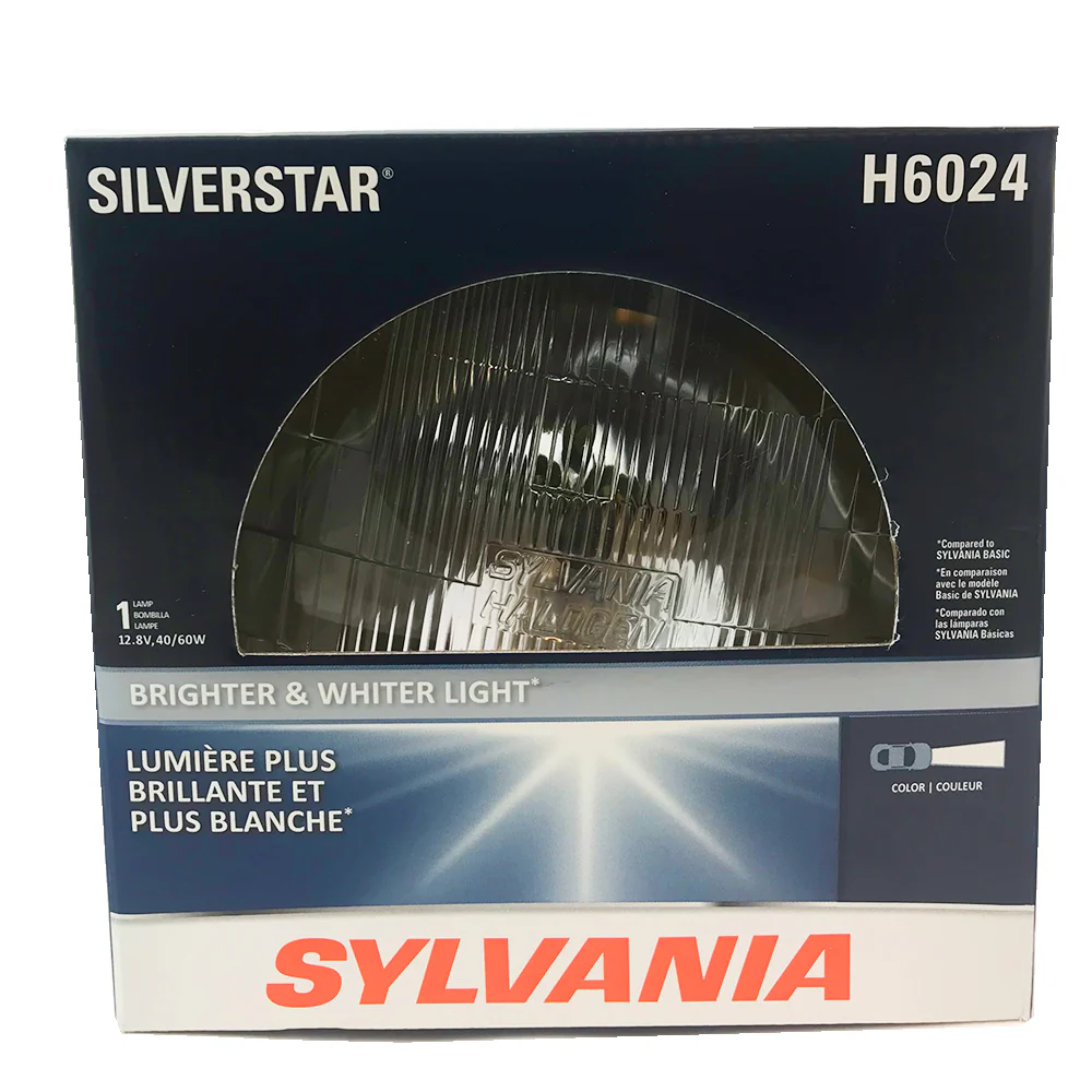 SYLVANIA H6024 SilverStar High Performance Halogen Headlight 7" Round PAR56
