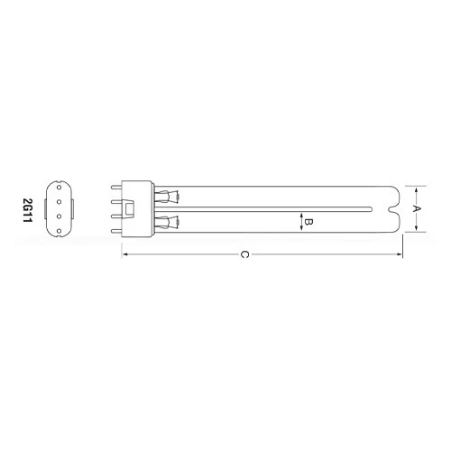 Ultravation LPPP0002 Germicidal UV Replacement bulb - Ushio OEM bulb - Image 2