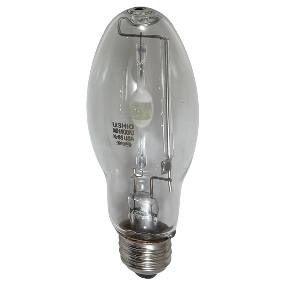 USHIO MH100/U/MED/40/PS 100w E26 4000K ED17 PulseStrike Clear Metal Halide Bulb