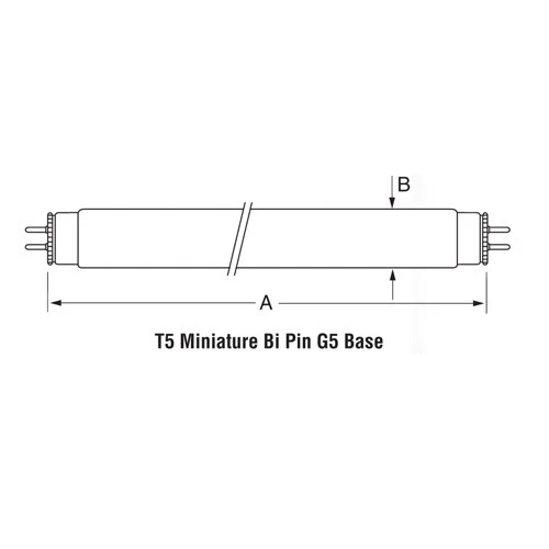 USHIO F6T5BLB 6.0W UV Blacklight Blue Fluorescent Lamp - Image 2