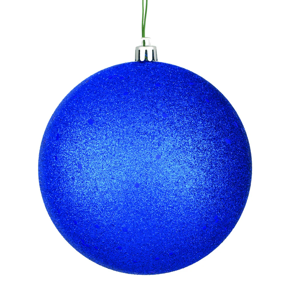 Vickerman 10 in. Midnight Blue Ball Christmas Ornament