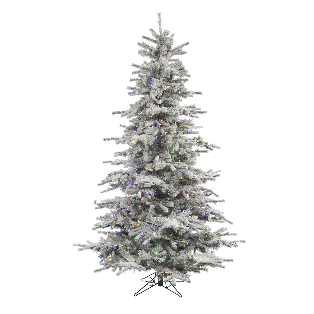 Vickerman 12ft. Sierra Fir Artificial Christmas Tree Multi-Colored LED lights