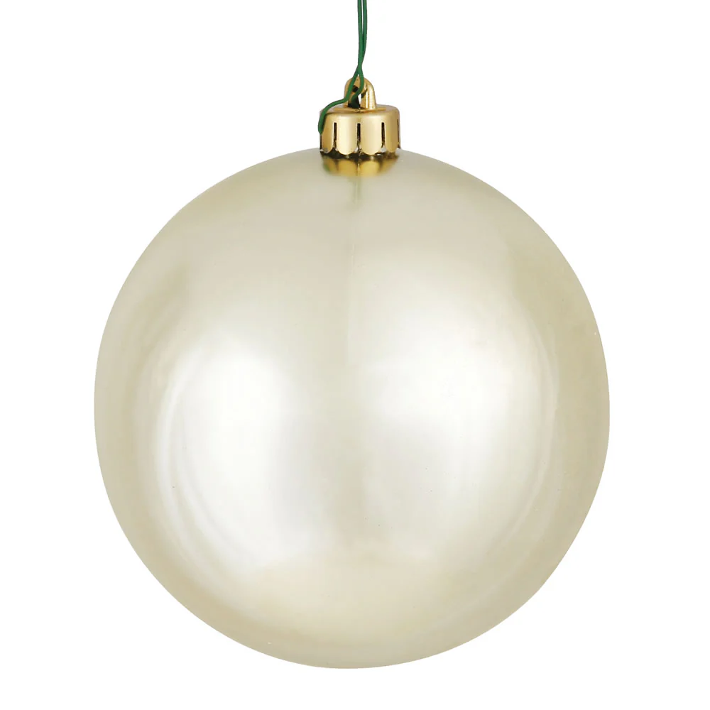 Vickerman 2.4 in. Champagne Shiny Ball Christmas Ornament