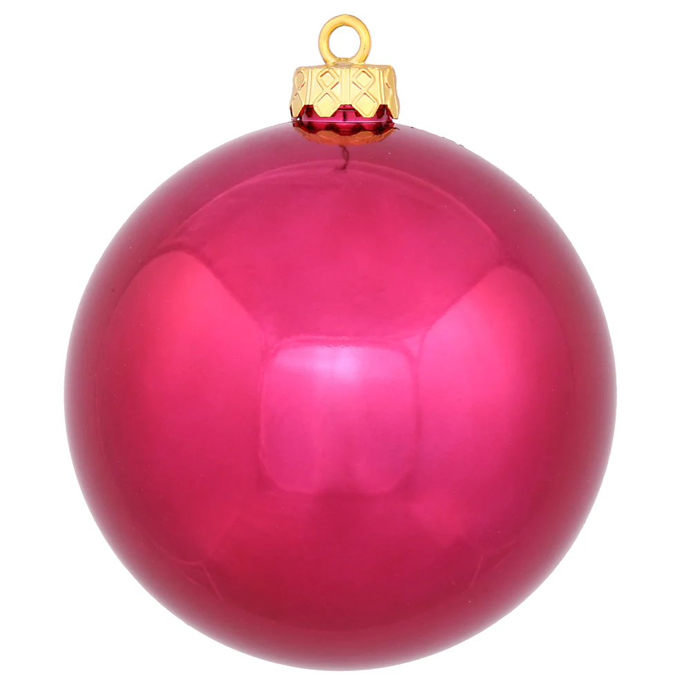Vickerman 3 in. Wine Shiny Ball Christmas Ornament