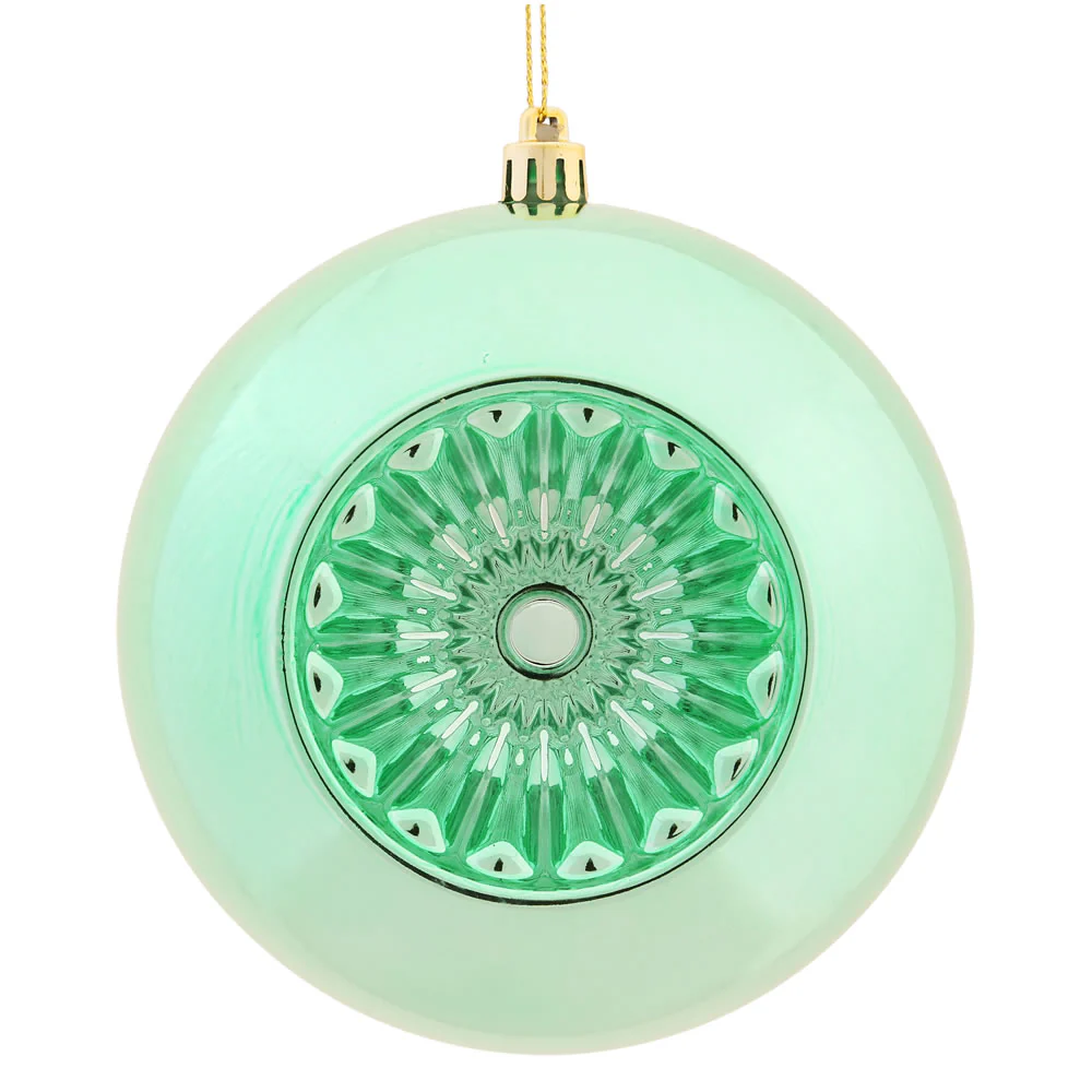Vickerman 4.75 in. Seafoam Shiny Ball Christmas Ornament