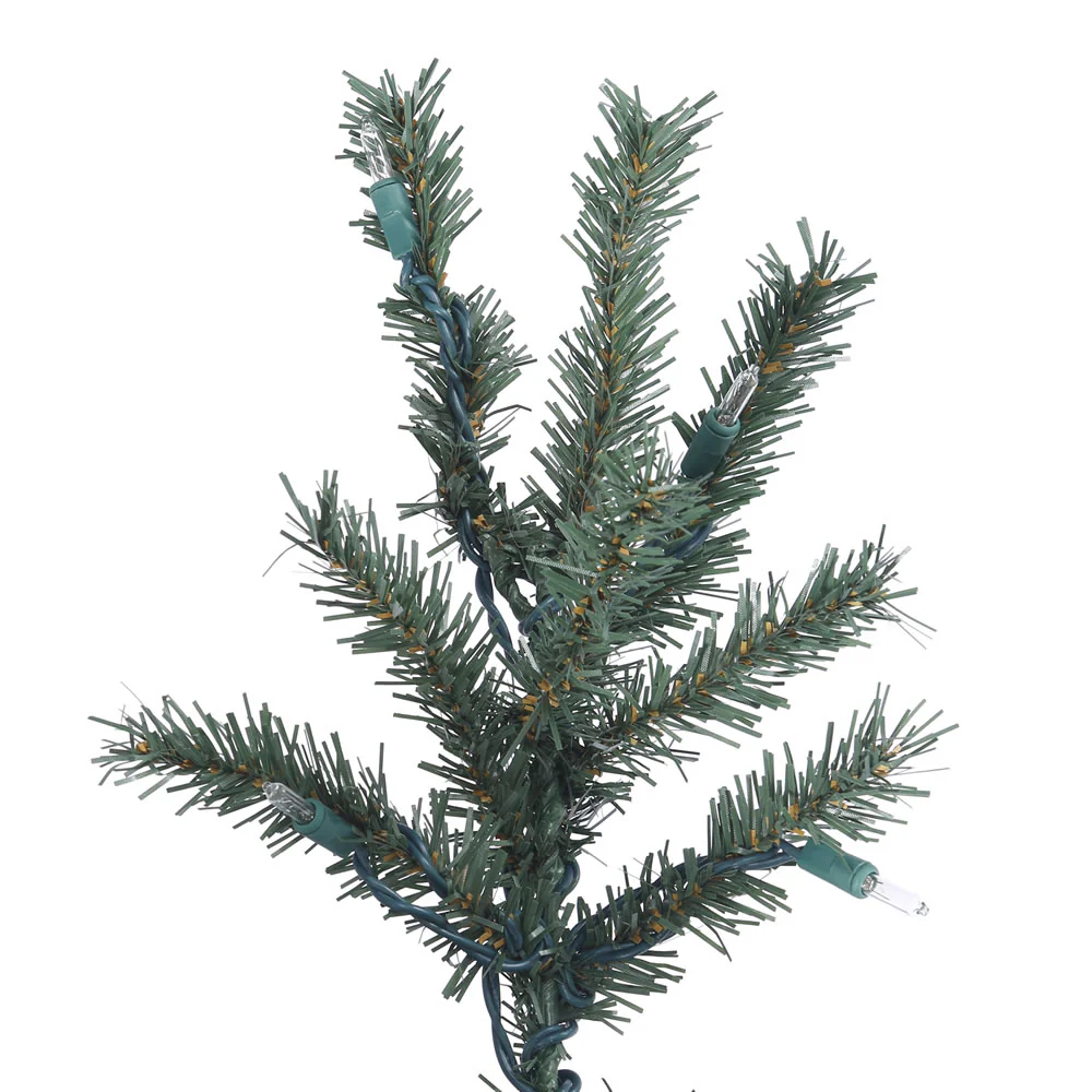 Vickerman 4ft. Bark Alpine Artificial Christmas Tree in LED Lights - Image 2