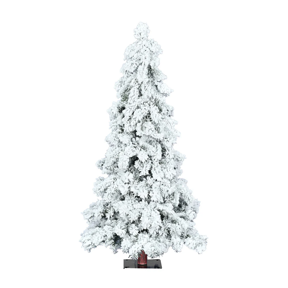 Vickerman 6ft. Flocked Spruce Artificial Christmas Tree Unlit