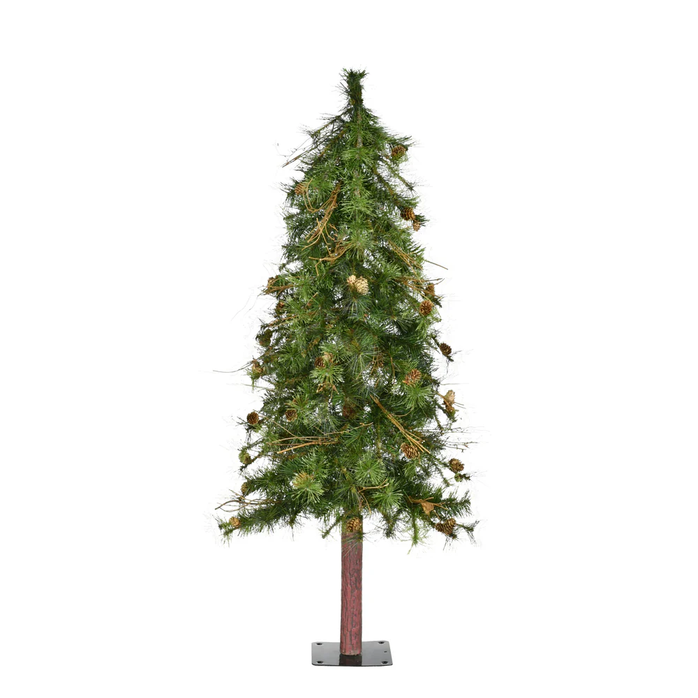 Vickerman 6ft. Mixed Country Alpine Artificial Christmas Tree Unlit