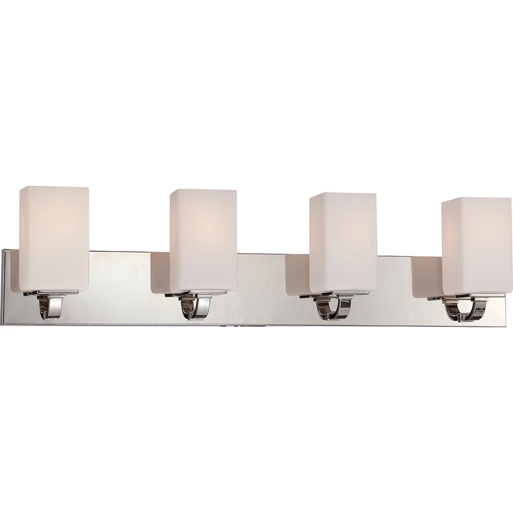 Vista - 4 Light Vanity Fixture w/ Etched OpalGlass
