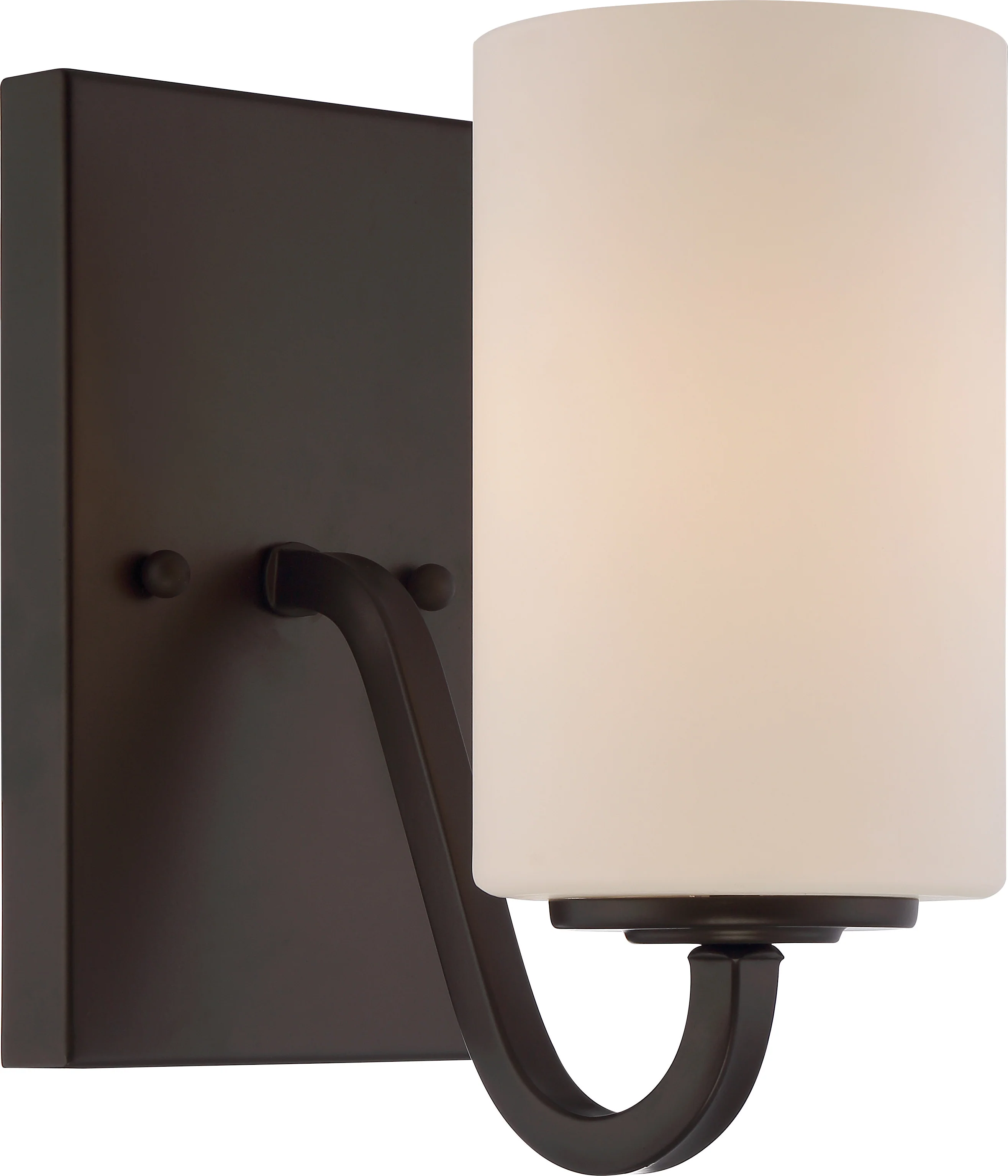 Willow 1-Light Wall Mounted Vanity & Wall Light Fixture in Forest Bronze Finish